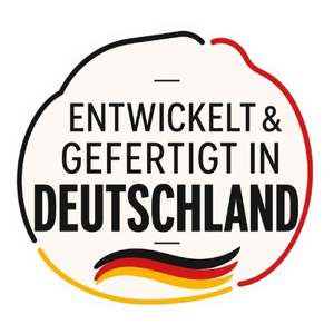 Entwickelt und gefertigt in Deutschland